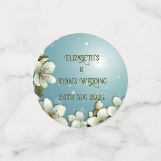 Whimsical Cherry bloesem met Sparkles Confetti (Kleine voorkant)