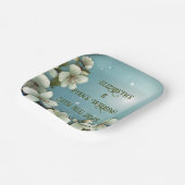 Whimsical Cherry bloesem met Sparkles Papieren Bordje (Gebogen)