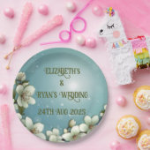 Whimsical Cherry bloesem met Sparkles Papieren Bordje (Feest)