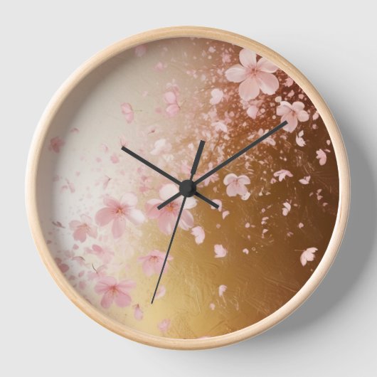 Whimsical Cherry Blossom Blizzard op Golden (Voorkant)