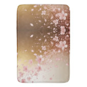 Whimsical Cherry Blossom Blizzard op Golden Badmat (Voorkant Verticaal)