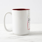 Whimsical Cherry Blossom Cat – Perfect for Sprorts Tweekleurige Koffiemok (Links)