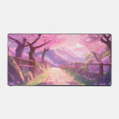 Whimsical Cherry Blossom Gaming Mousepad Bureaumat (Voorkant)