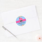 Whimsical Cherry Cupcake Bakery Box Seals Ronde Sticker (Envelop)
