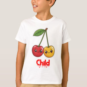 Whimsical Cherry Friends – gepersonaliseerde Desig T-shirt