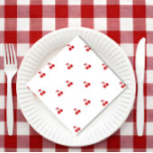 Whimsical Cherry op Top Cherry Theme Servet