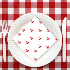 Whimsical Cherry op Top Cherry Theme Servet