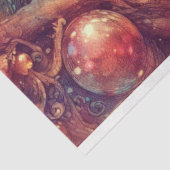 Whimsical Cheshire Cat In Tree And Alice Decoupage Tissuepapier (Detail)