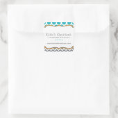 Whimsical Chevron en Stippen Stickers (Tas)