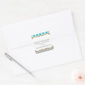 Whimsical Chevron en Stippen Stickers (Envelop)