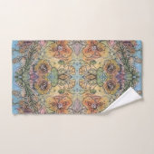 Whimsical Chic Bloementuin Aquarel Schilderij  Bad Handdoek (Handdoek)