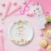 Whimsical Chic Elegante Bruiloftsborrel Papieren Bordje (Feest)