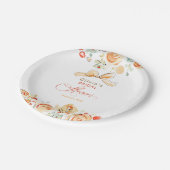 Whimsical Chic Elegante Bruiloftsborrel Papieren Bordje (Gekanteld)