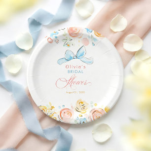 Whimsical Chic Elegante met de Hand Getekende Brui Papieren Bordje