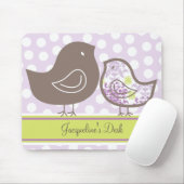 Whimsical Chic Lavender Paars Sweet Damask Chicken Muismat (Met muis)