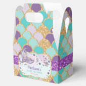Whimsical Chic Mermaid Baby shower Meisje Dank je Bedankdoosjes (Geopend)