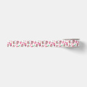 Whimsical Chic Roze & Groene Mahjong Feest Grosgrain Lint (Voorkant)
