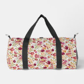 Whimsical Chic Stijlvolle Floral Duffle Bag Plunjezak (Voorkant)
