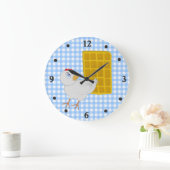 Whimsical Chicken and Waffle Kitchen Wall Clock Grote Klok (Huis)