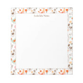 Whimsical Chickens Hens Cute Birds Notitieblok (Voorkant)