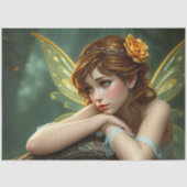 Whimsical Child Fairy - Decoupage Paper Tissuepapier (Voorkant)