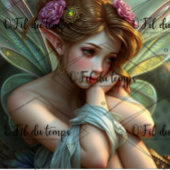 Whimsical Child Fairy - Decoupage Paper Tissuepapier