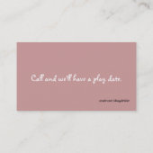 Whimsical Children's Calling Card Contactkaartje (Achterkant)