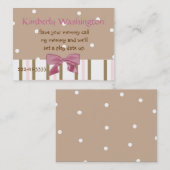 Whimsical Childrens Calling Card Contactkaartje (Voorkant / Achterkant)