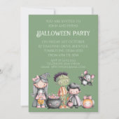 Whimsical Children's Halloween Party Kaart (Voorkant)