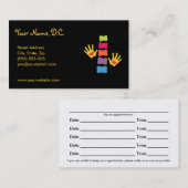 Whimsical Chiropractic Appointards Afsprakenkaartje (Voorkant / Achterkant)