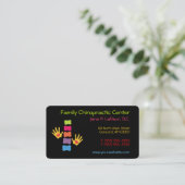 Whimsical Chiropractic Visitekaartjes (Staand voorkant)