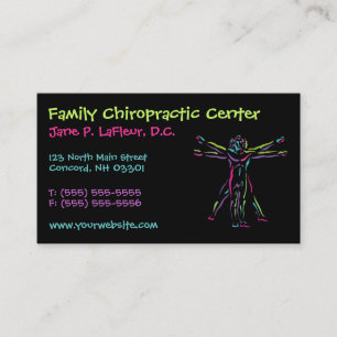 Whimsical Chiropractic Visitekaartjes