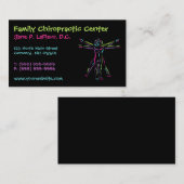 Whimsical Chiropractic Visitekaartjes (Voorkant / Achterkant)