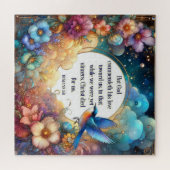 Whimsical Christelijke Schrift Verse Floral Legpuzzel (Horizontaal)
