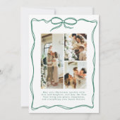 Whimsical Christmas 4 Foto met de hand getekend st Feestdagenkaart (Achterkant)