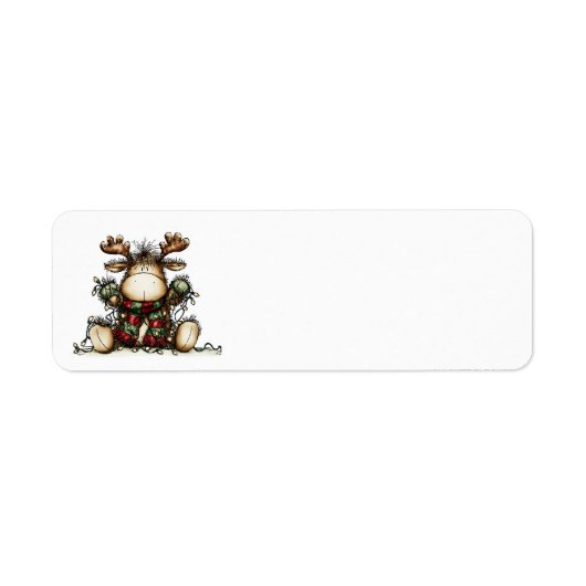 Whimsical Christmas Address Labels (Voorkant)