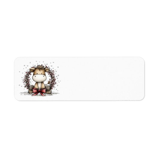 Whimsical Christmas Address Labels (Voorkant)