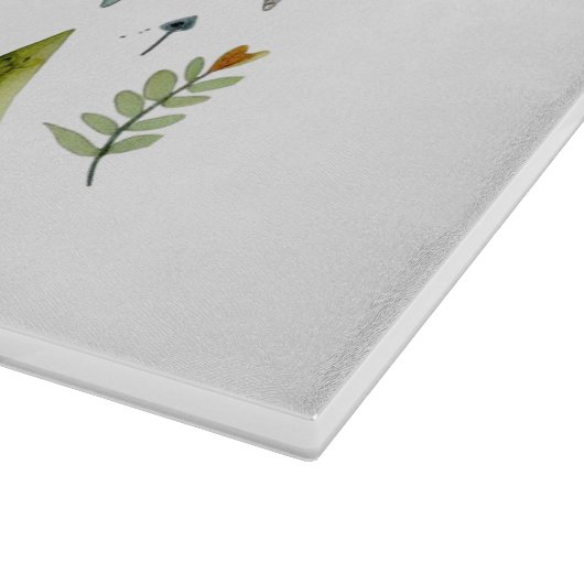 Whimsical Christmas Angel Moderne volkskunst stijl Snijplank (Hoek)