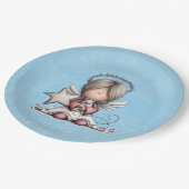 Whimsical Christmas Angel Papieren Bordje (Gekanteld)