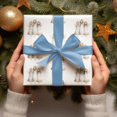 Whimsical Christmas Angels Wrapping Paper Cadeaupapier