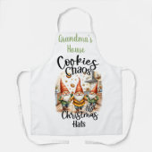 Whimsical Christmas Baking Gnomes Schort (Voorkant)