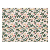 Whimsical Christmas Botanicals roze en groen Tafelkleed (Voorkant (Horizontaal))