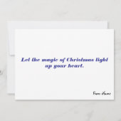 Whimsical Christmas Bunny Sleigh Ride Feestdagenkaart (Achterkant)