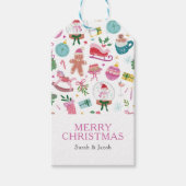 Whimsical Christmas Cadeaulabel (Voorkant)
