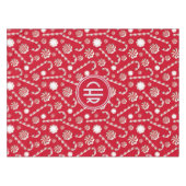 Whimsical Christmas Candy Cane Tafelkleed (Voorkant (Horizontaal))