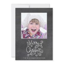 Whimsical Christmas Chalkboard Kalligrafie Foto