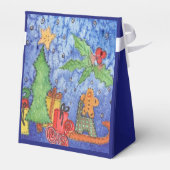 Whimsical Christmas Cheer Waterverf Painting Bedankdoosjes (Achterkant)