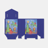 Whimsical Christmas Cheer Waterverf Painting Bedankdoosjes (Uitgevouwen)