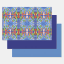 Whimsical Christmas Cheer Waterverf Painting Inpakpapier Vel