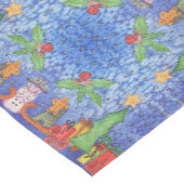 Whimsical Christmas Cheer Waterverf Painting Korte Tafelloper (Hoek)